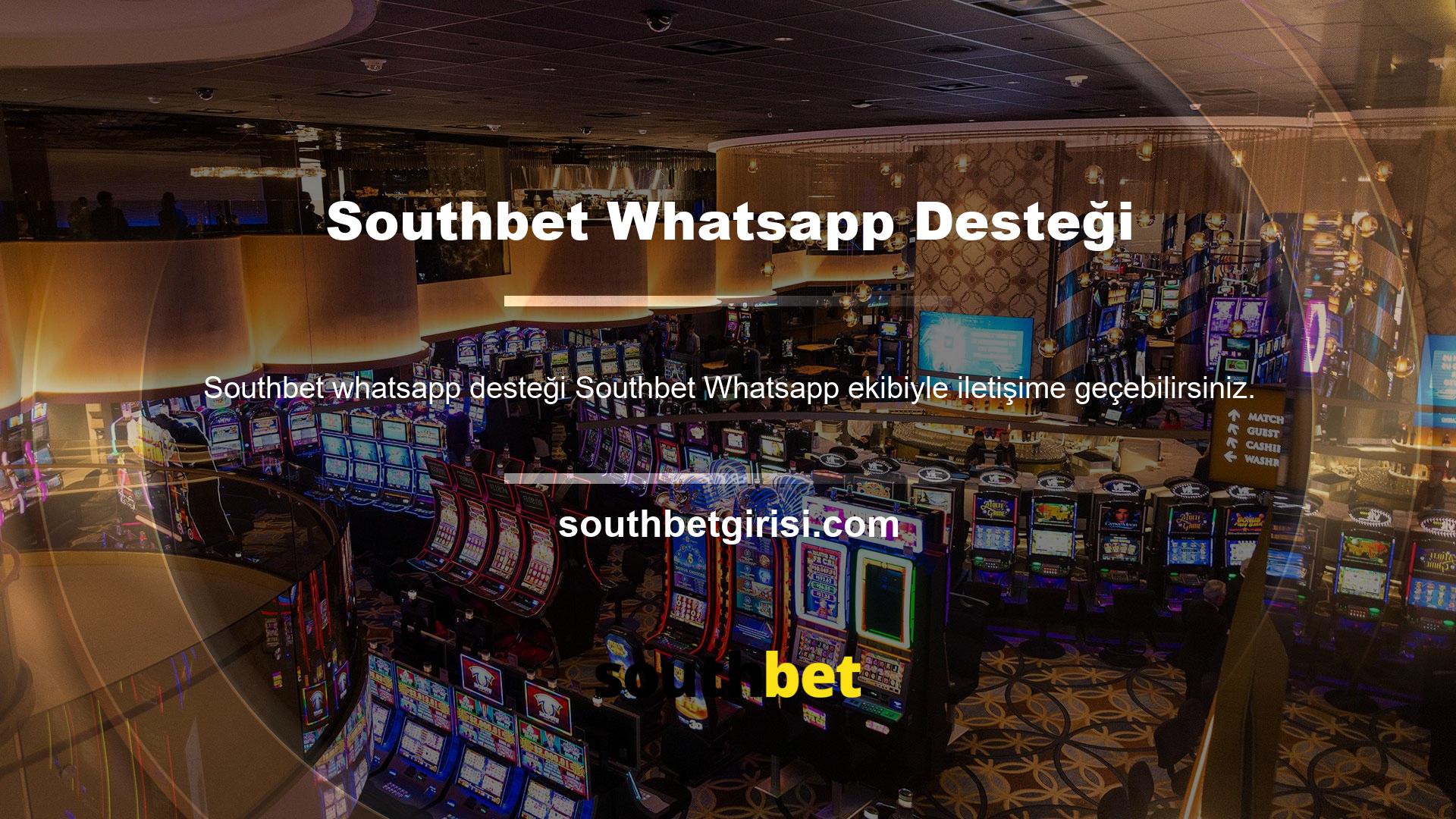 Bizimle gerçek zamanlı olarak Southbet